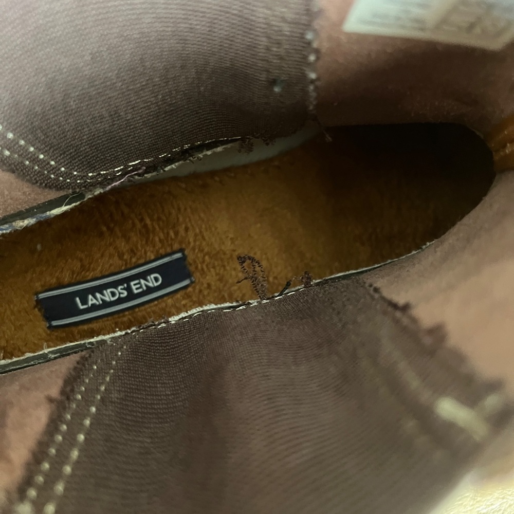 NWOT Men's Lands' Chelsea End Duck Boot Size 12D Tan - Picture 9 of 11